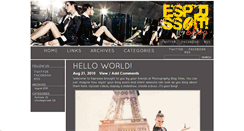 Desktop Screenshot of espressoblog.photographyblogsites.com
