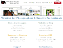 Tablet Screenshot of photographyblogsites.com